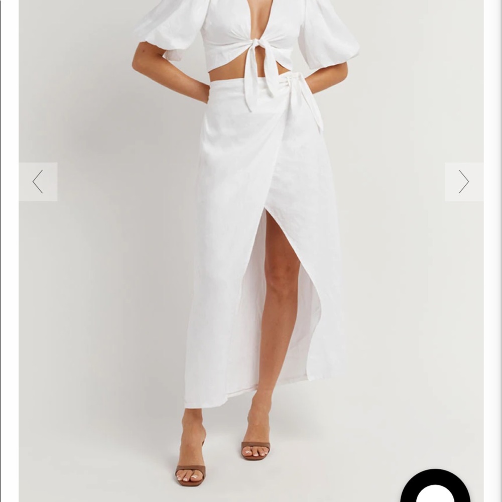DISSH - Hallie Linen Wrap Skirt NWT